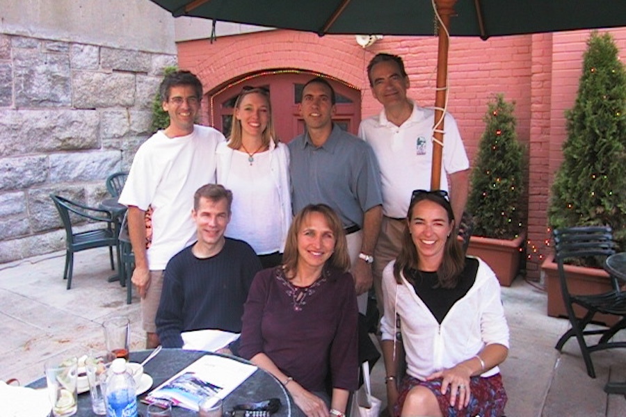 Kate Bickert (bottom right) hired to run RTC’s first California field office, with other RTC staffers in 1996 | Photo courtesy Kate Bickert