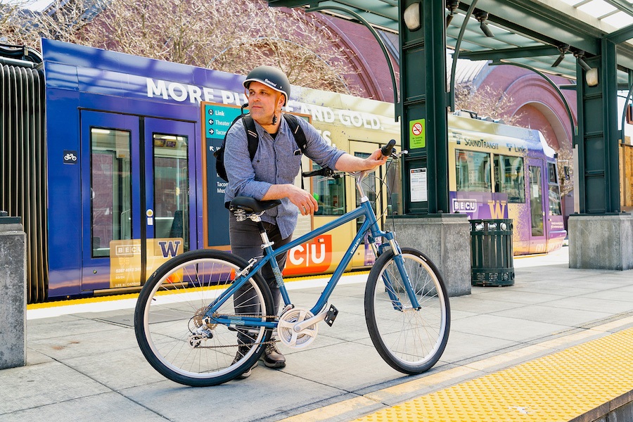 Active transportation - e-bike user | Photo by Stephen Matera, courtesy IZIP