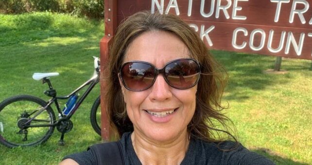 Anamaria Spiteri on the Pelishek-Tiffany Nature Trail | Courtesy Anamaria Spiteri