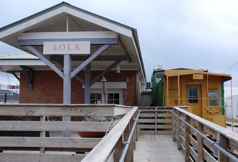 Lola restaurant in an old train depot in Covington near the start of Tammany Trace | Courtesy LouisianaNorthshore.com