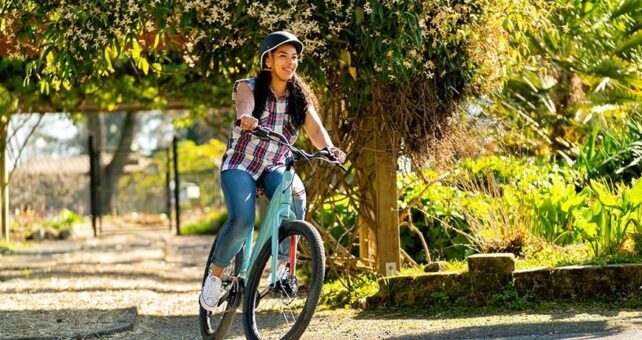 e-bike user | Photo by Stephen Matera