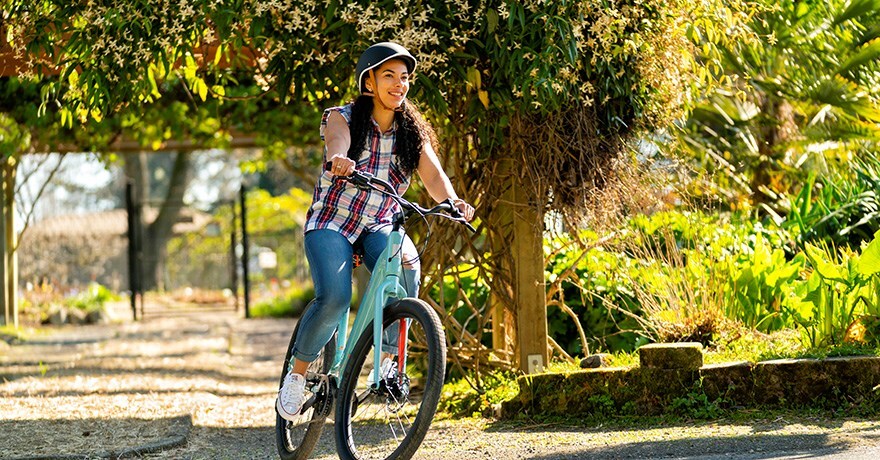 e-bike user | Photo by Stephen Matera