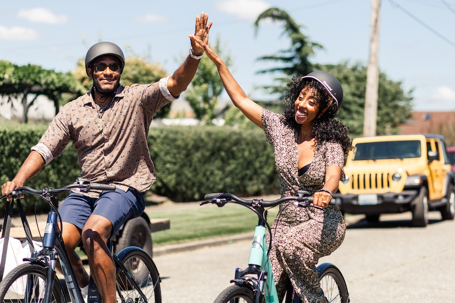 e-bike users | Photo by Stephen Matera, courtesy IZIP