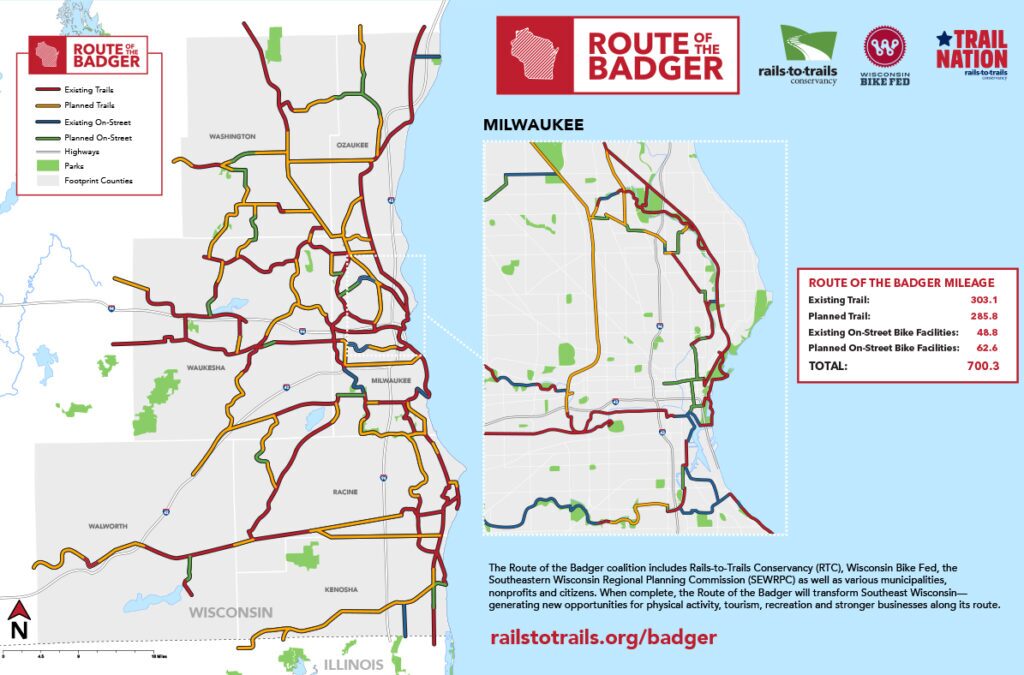 Route of the Badger Map | Download map pdf | Photo courtesy RTC
