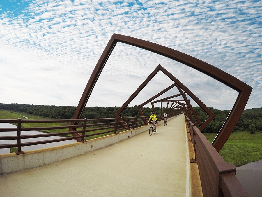 Iowa's High Trestle Trail | Photo by Milo Bateman, courtesy RTC Iowa's High Trestle Trail | Photo by Milo Bateman, courtesy RTC