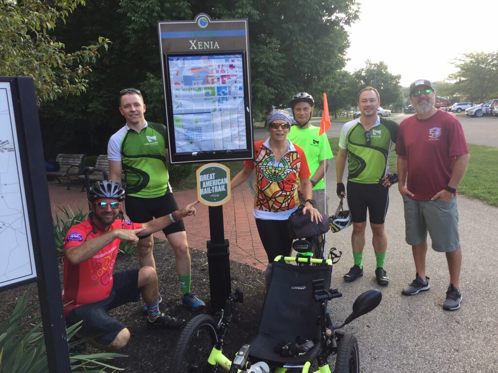 The Great American Rail-Trail passes through Xenia, Ohio, along the Ohio to Erie Trail. | Photo by Eric Oberg, courtesy RTC The Great American Rail-Trail passes through Xenia, Ohio, along the Ohio to Erie Trail. | Photo by Eric Oberg, courtesy RTC