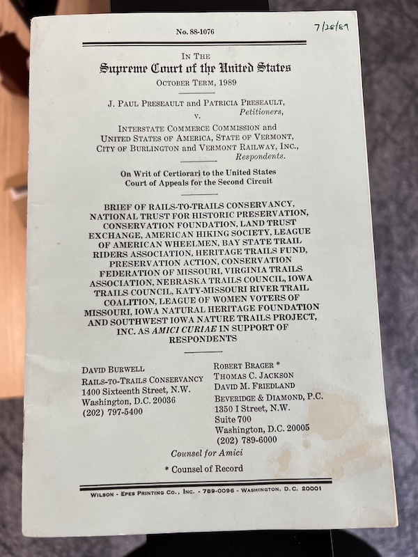 Preseault v. Interstate Commerce Commission Amicus Brief