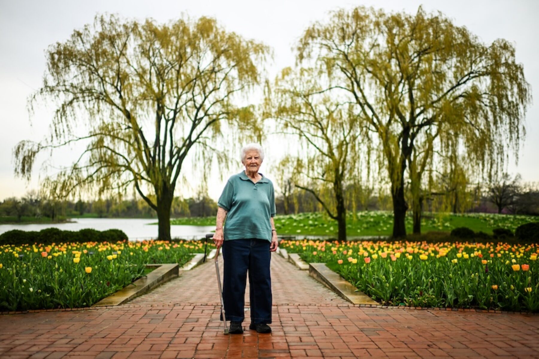 Sally Olds at the Chicago Botanic Garden | Photo by Ben Lipowitz
