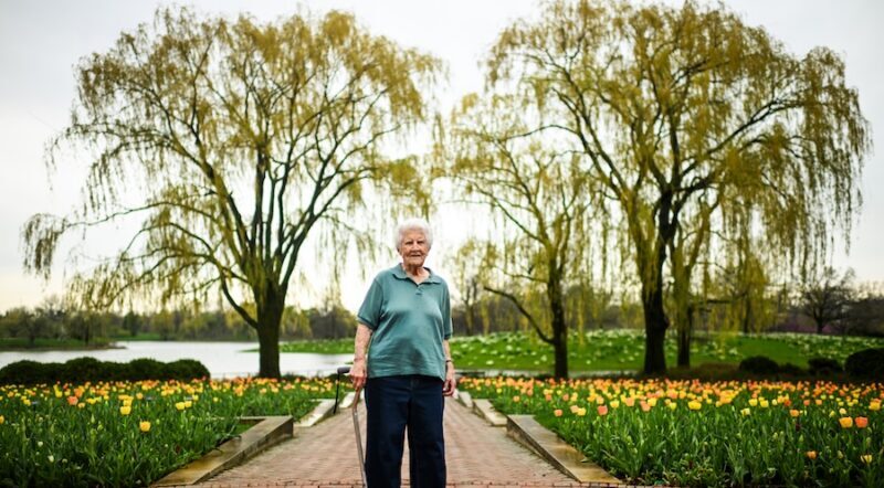 Sally Olds at the Chicago Botanic Garden | Photo by Ben Lipowitz