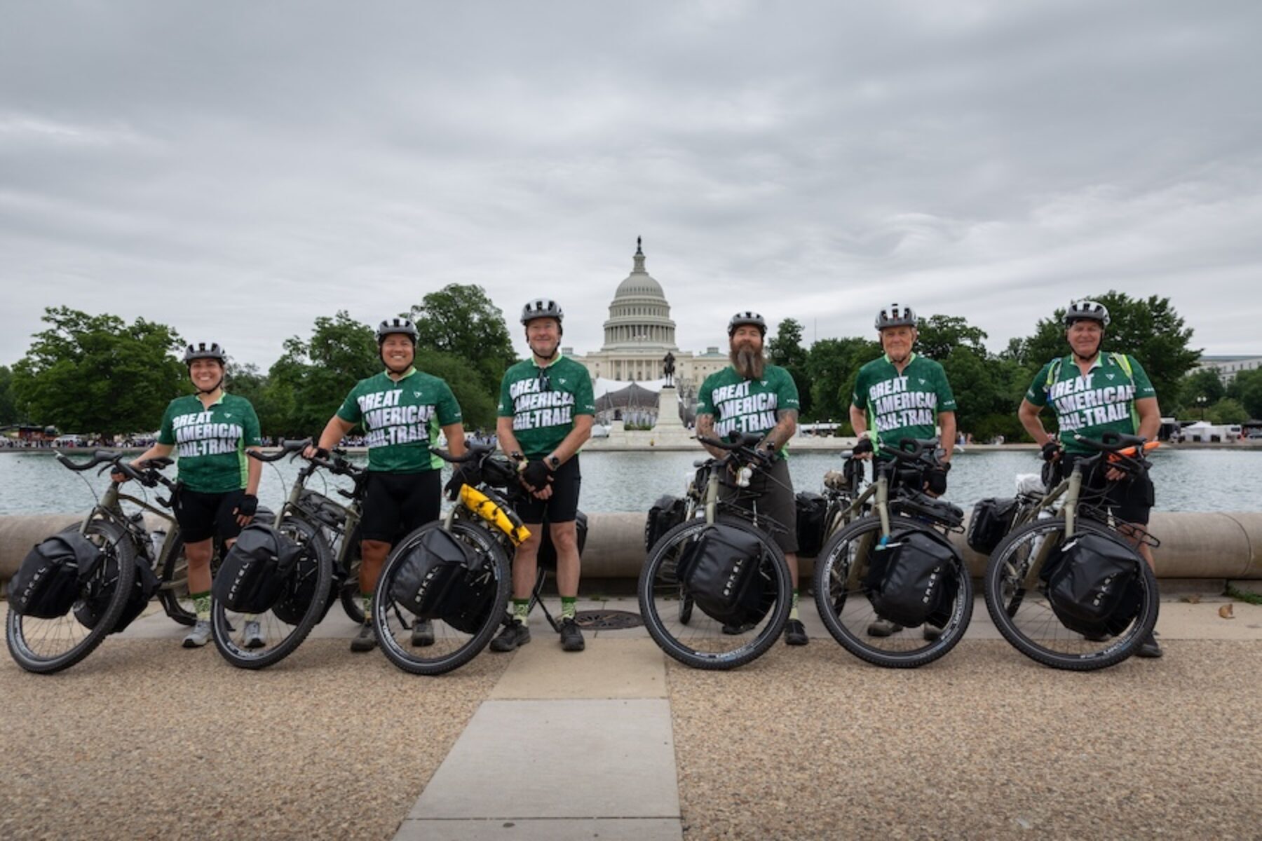 Warrior Expeditions 2026 Great American Rail-Trail ride kick off at the Capitol | Photo by Cedric Craig