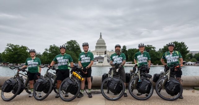 Warrior Expeditions 2026 Great American Rail-Trail ride kick off at the Capitol | Photo by Cedric Craig