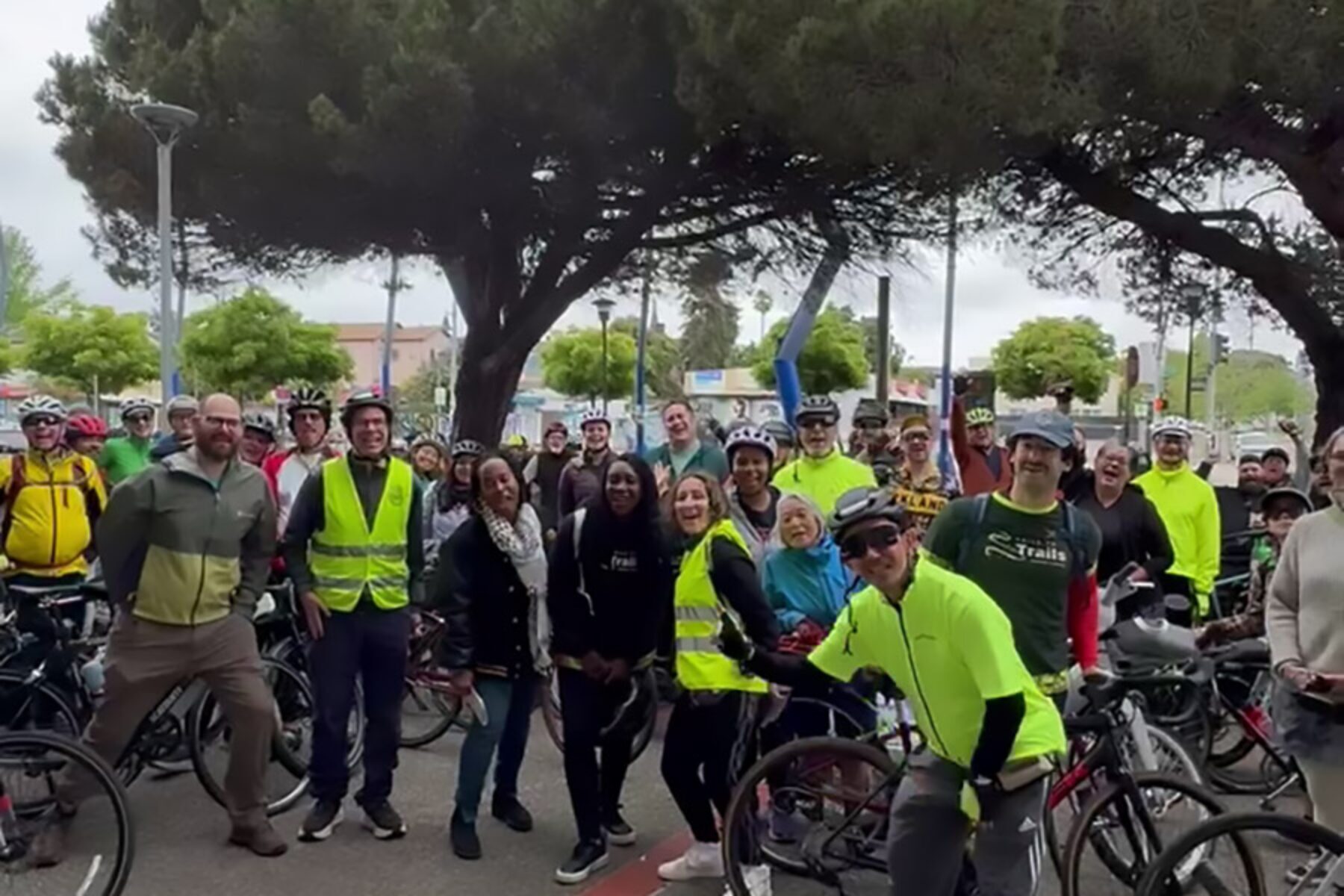 Group bike ride along California's San Francisco Bay Area Trail | Photo courtesy RTC