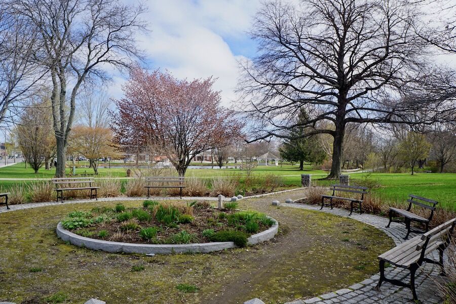 The Eastern Trail/South Portland Greenbelt walkway runs through the heart of Mill Creek Park, a tranquil spot in South Portland’s bustling downtown area. Photo by Cindy Barks. The Eastern Trail/South Portland Greenbelt walkway runs through the heart of Mill Creek Park, a tranquil spot in South Portland’s bustling downtown area. Photo by Cindy Barks.