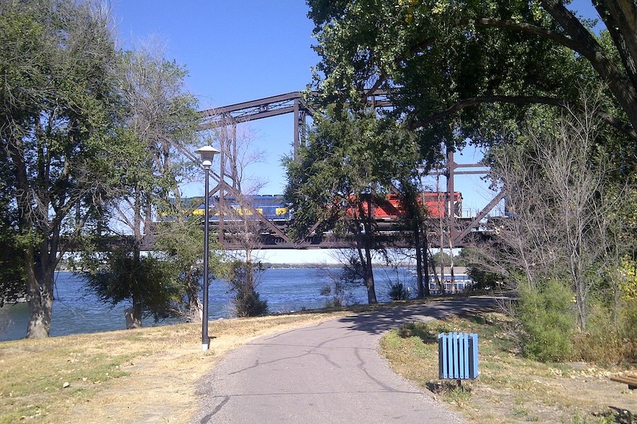 South Dakota's Oahe Dam Downstream Fort Pierre Trail | Photo by TrailLink user gr8trek