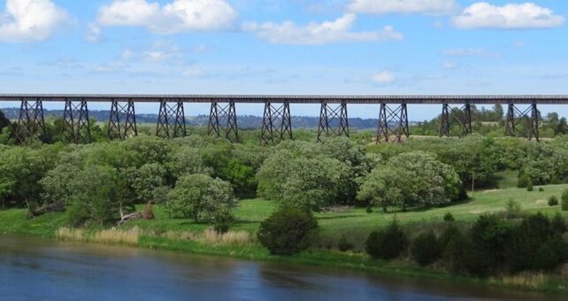 The Cowboy Trail's spectacular crossing of the Niobrara River near Valentine | Photo by Eric Foster