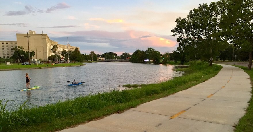 Part of the developing Louisiana Bootlace Trail Network, New Orleans’ Wisner Trail is nestled between two popular recreational amenities - City Park and Bayou St. John. Photo by Jennifer Ruley, courtesy City of New Orleans.
