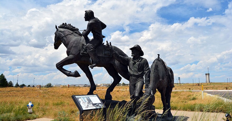 Pony Express station at the National Historic Trails Interpretive Center | Photo courtesy Bureau of Land Management | CC by 2.0
