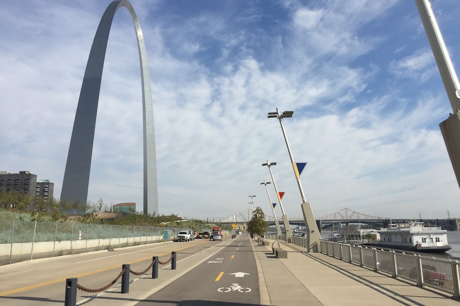 Missouri's St. Louis Riverfront Trail | Photo by Eric Oberg