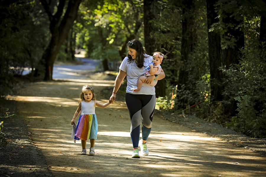 Family walking along California's Napa Valley Vine Trail | Photo by Crissy Pascual, courtesy Napa Valley Transportation Authority