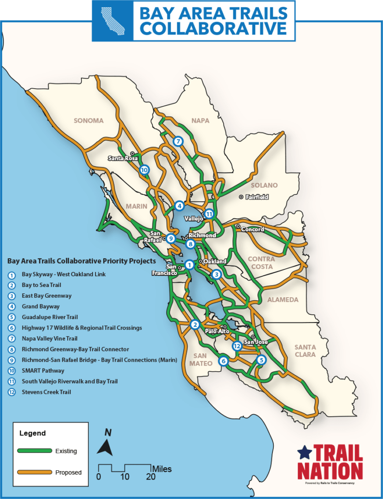 Bay Area Trails Collaborative Priority Map 2025