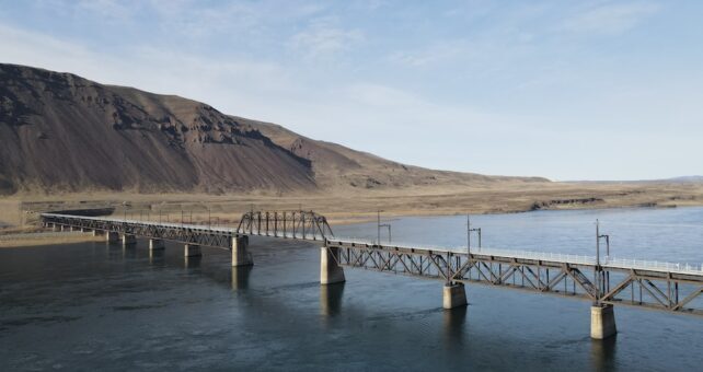 Beverly Bridge crossing over the Columbia River, along the Palouse to Cascades State Park Trail in Washington State | Photo by Mike Sorensen