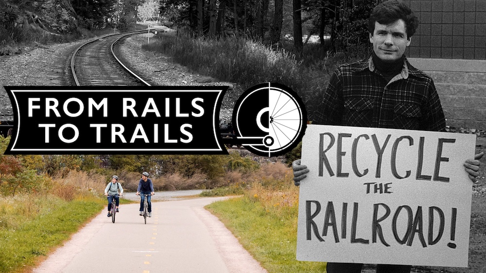 Poster (horizontal), From Rails to Trails | Photos by Oliver Parini and Carol Parker, Logo and Design by The Nimble Bee