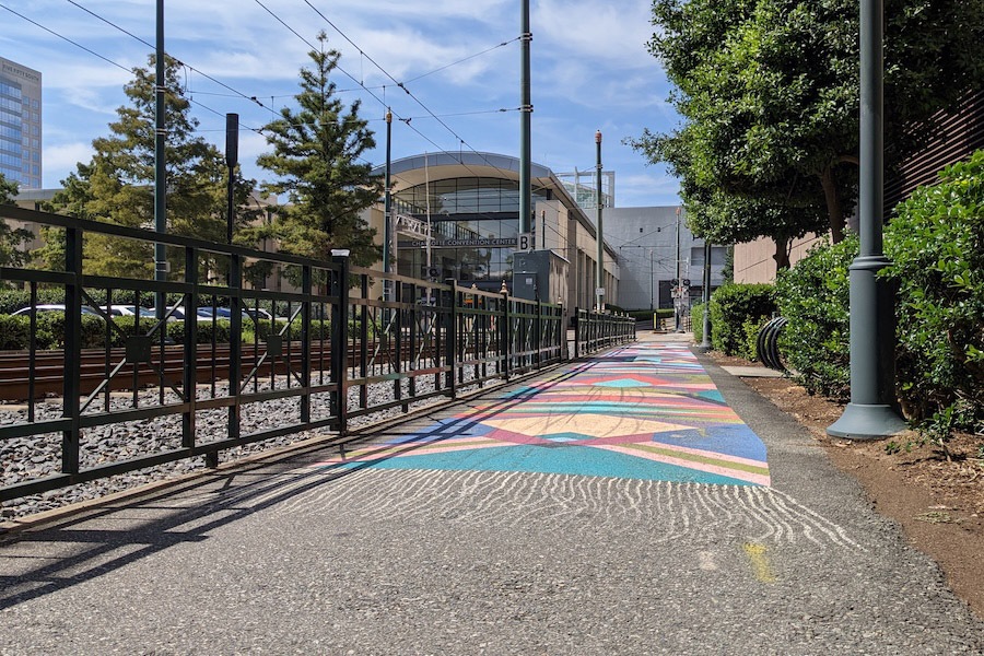 convention center near North Carolina's Charlotte Rail Trail | Photo by Laura Stark