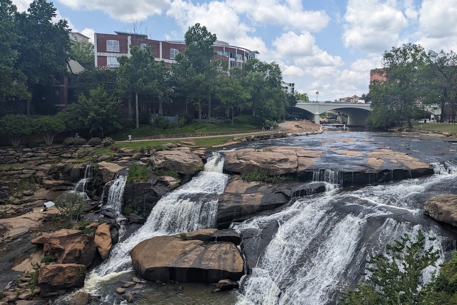 River bed along South Carolina's Prisma Health Swamp Rabbit Trail | Photo by Yvonne Mwangi