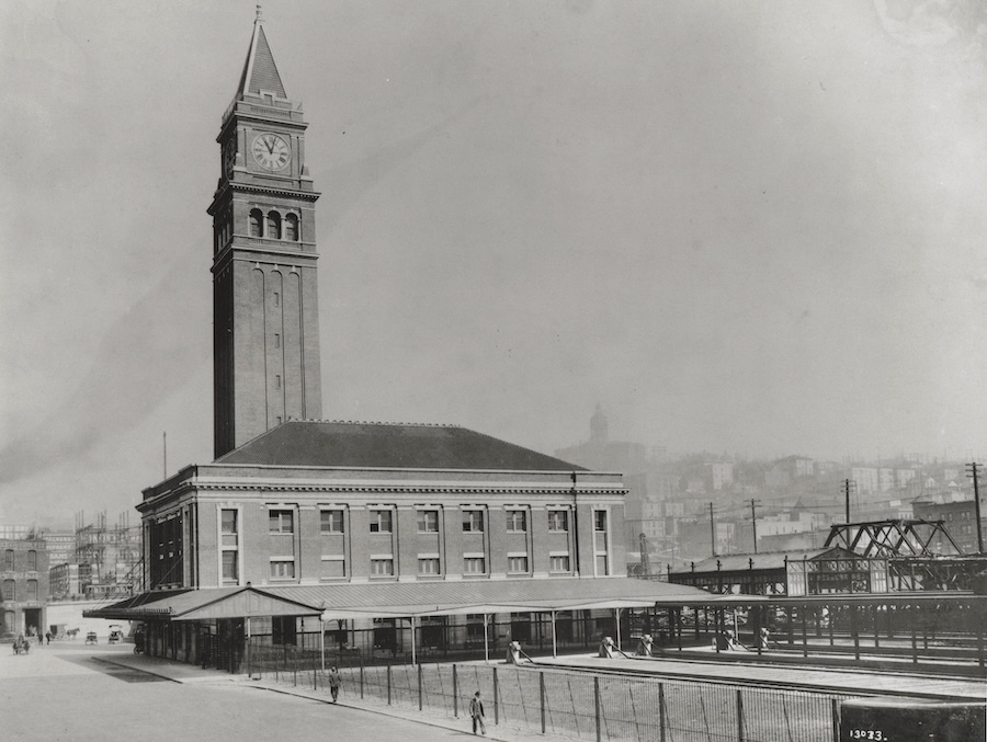 Historic photo of Washington's King Street Station, Seattle | Photo courtesy City of Seattle, Office of Arts & Culture