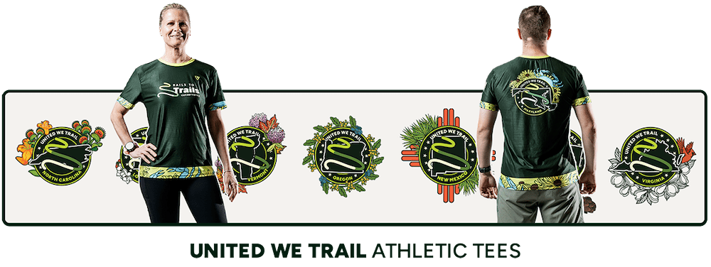 United We Trail Athletic Tees