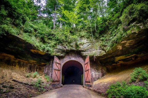 One of the Elroy-Sparta State Trail’s famous tunnels | Photo by Eric Reischl Photography
