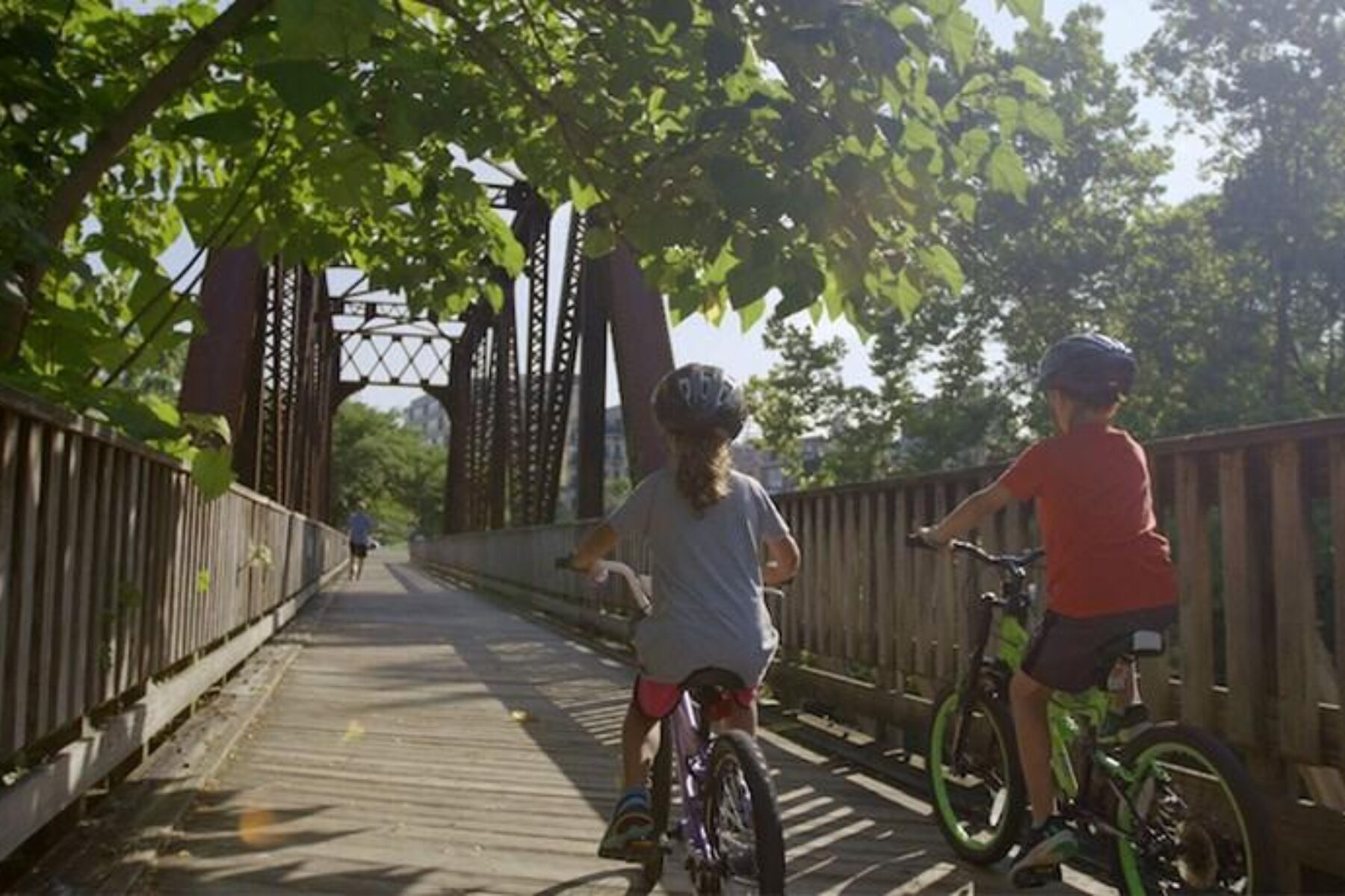 Caperton Trail bridge at the mouth of Deckers Creek in Morgantown | Courtesy RTC