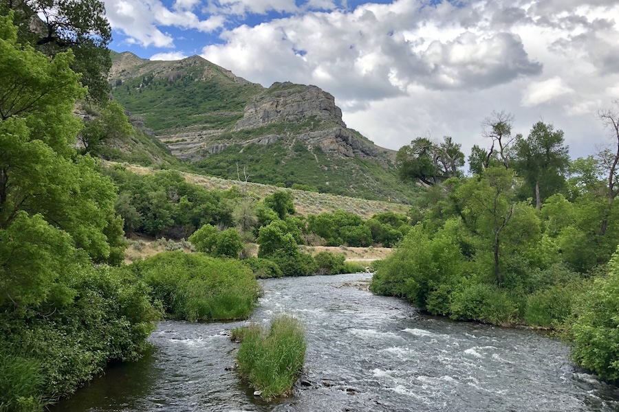 The beautiful Provo Canyon along the Provo River Parkway makes for a most scenic hike. | Photo by Cindy Barks