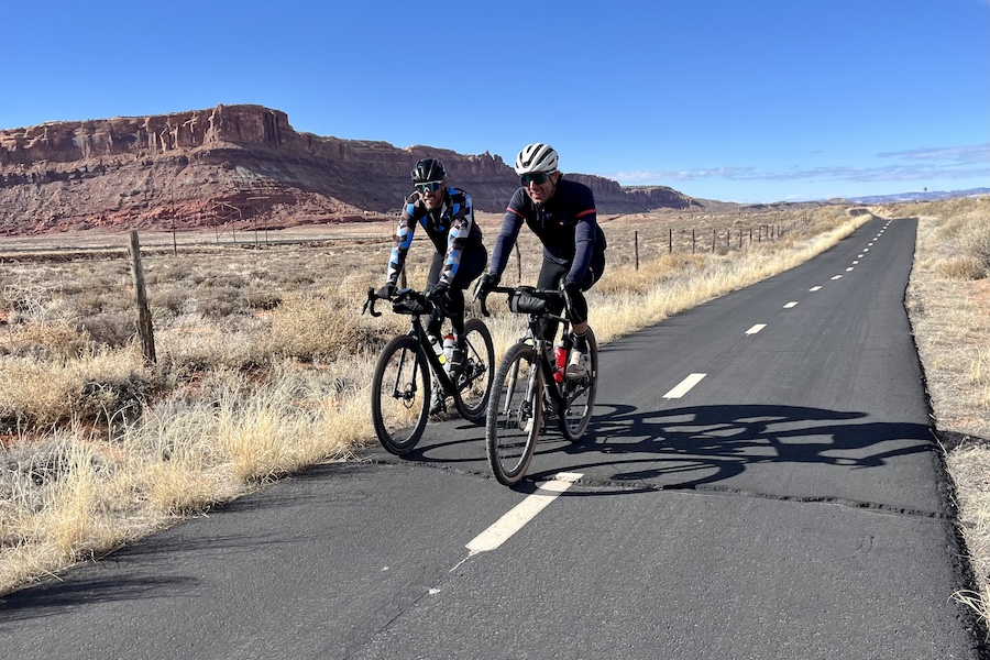 The northern section of the trail offers views of red rock buttes. Photo by Cindy Barks