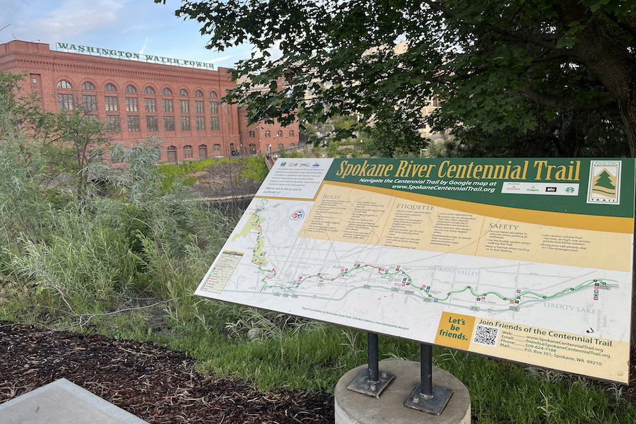 The trail is operated by the Washington State Parks and Recreation Commission in cooperation with the City of Spokane’s Parks and Recreation Department. Photo by Cindy Barks