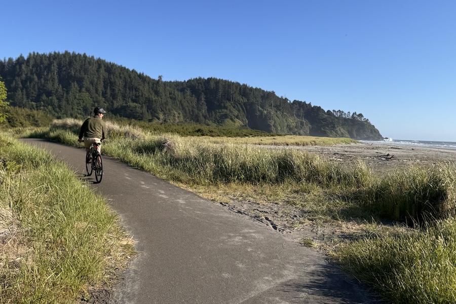 The 8-mile Discovery Trail—aptly named for Lewis and Clark’s explorative trek here more than 200 years ago—offers views of the ocean, grassy dunes and forest groves. | Photo by Joe LaCroix