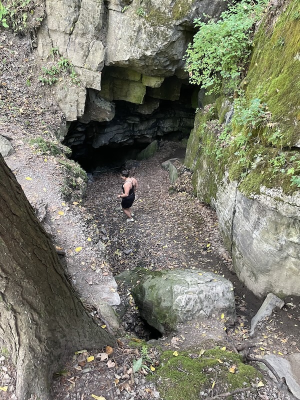 An old mine shaft along New York's Wallkill Valley Rail Trail | Photo courtesy Laura J. Lehtonen and Stephen M. Young