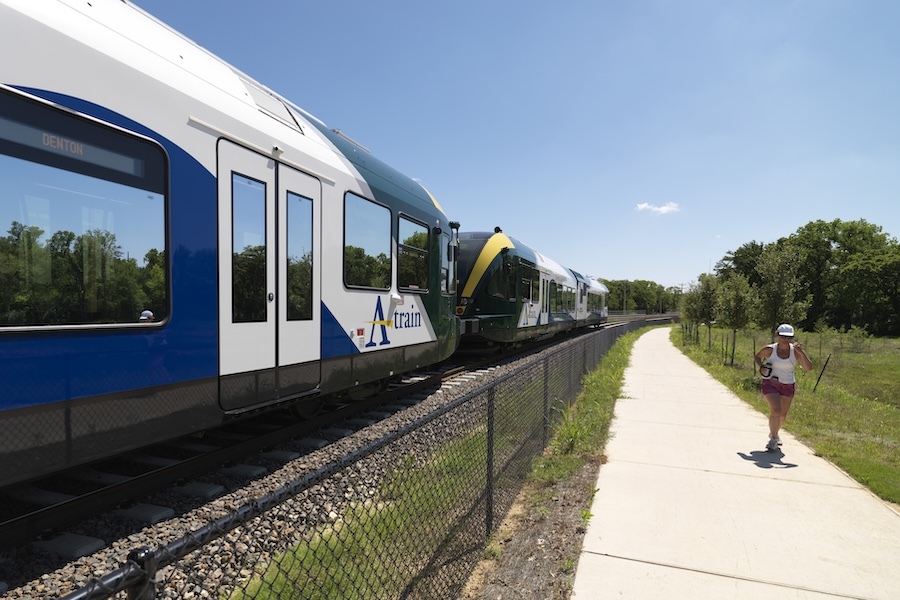 Stadler Rail, DCTA, Denton County, Texas | Photo courtesy Denton County Transportation Authority