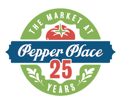 Pepper Place Farmers Market 25 Years Logo