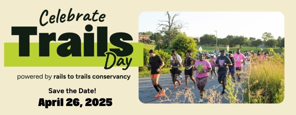 Banner of group run on a trail