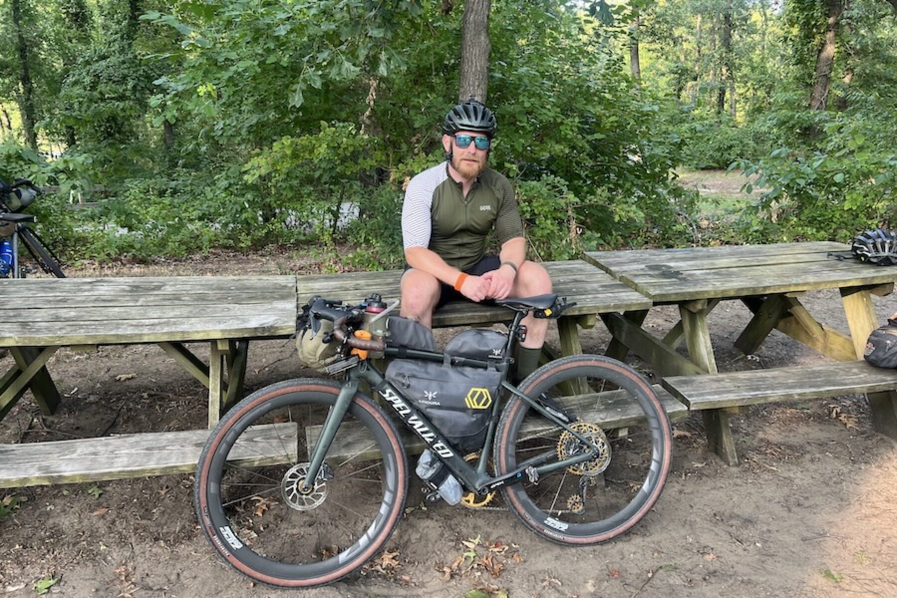 Robert Ordway took an 825-mile bike ride in 2024 from Washington, D.C., to Indiana to raise money for ALS research. | Courtesy Robert Ordway