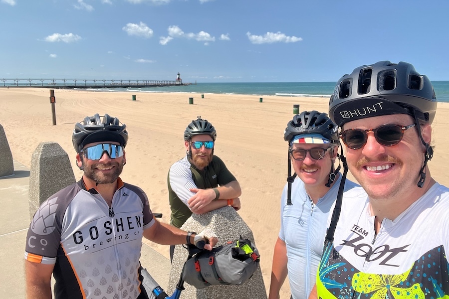 Ordway (second from left) and friends together on the 2024 ride | Courtesy Robert Ordway