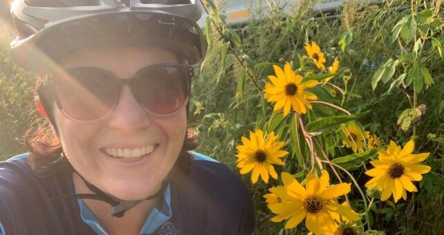 Amy on Ohio's Camp Chase Trail | Courtesy Amy Collins-Warfield