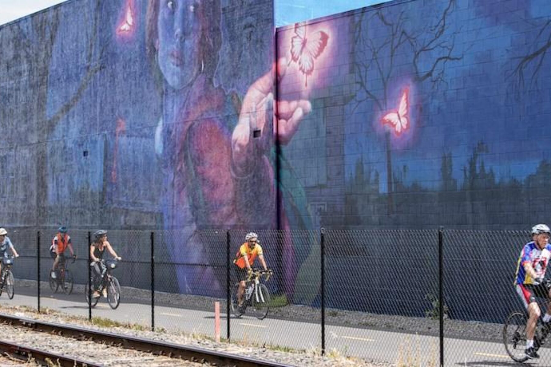 Rail Arts District along the Napa Valley Vine Trail in California | Photo courtesy Napa Valley Vine Trail Coalition