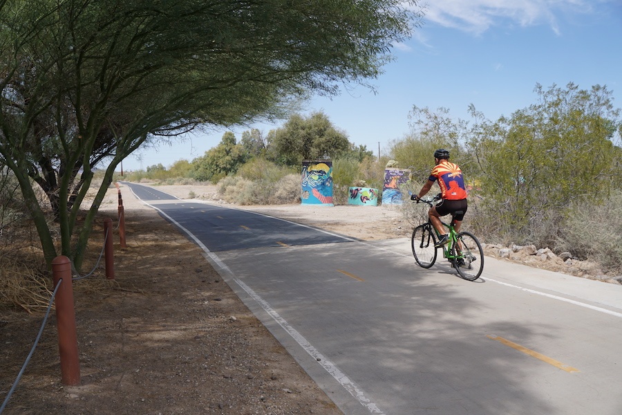 Santa Cruz River Park Trail in Christopher Columbus Park | Photo by Cindy Barks