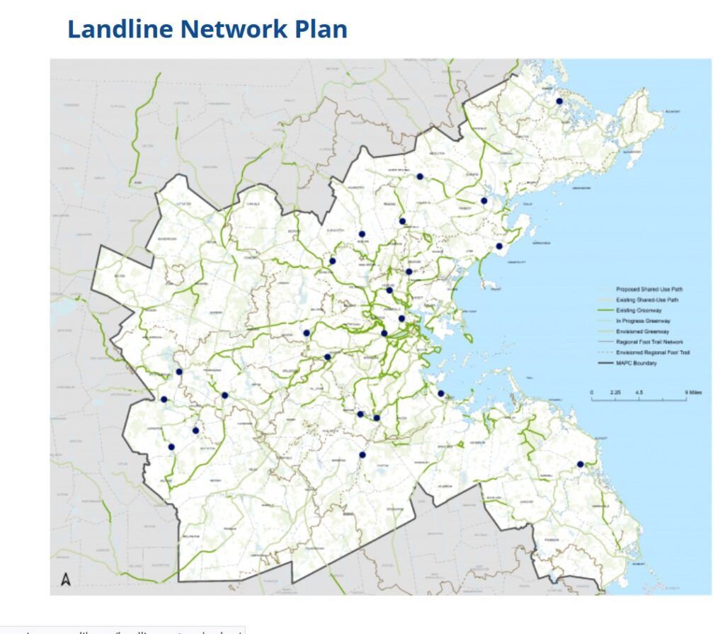 Landline Network Plan (screenshot of map)