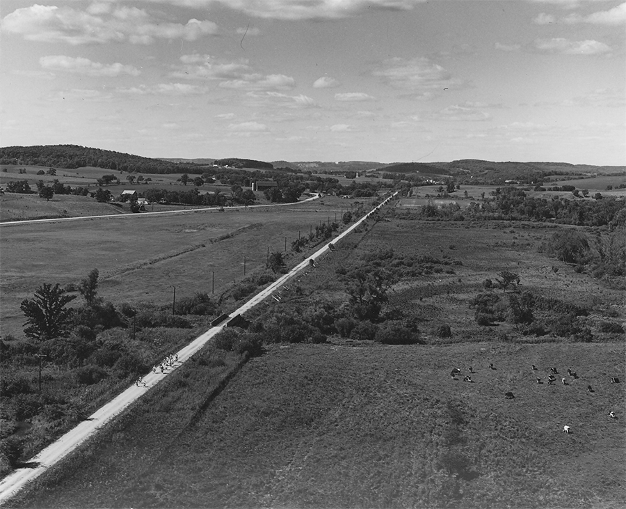 A 1960 photo of Wisconsin’s Elroy-Sparta State Trail corridor | Courtesy Wisconsin Department of Natural Resources