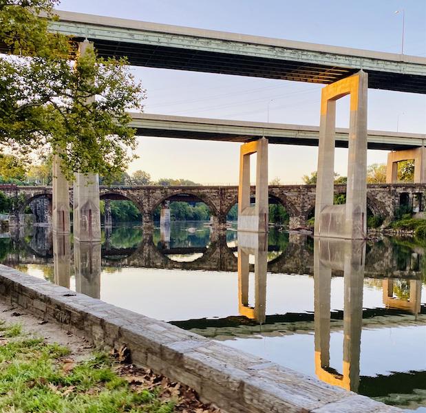 View from Pennsylvania's Schuylkill River Trail | Photo by TrailLink user conniebauder