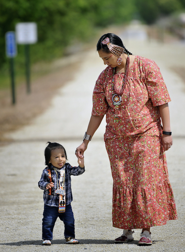 2017 Ponca Tribe celebration ceremony for Chief Standing Bear Trail | Photo by Eric Gregory, courtesy Lincoln Journal Star