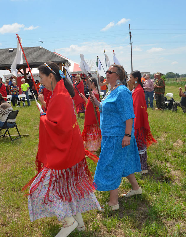 2017 Ponca Tribe celebration ceremony for Chief Standing Bear Trail | Photo courtesy Ponca Tribe of Nebraska